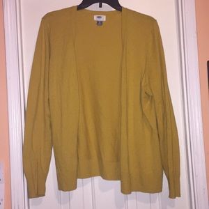Mustard Old Navy cardigan